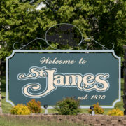 Welcome to St. James sign